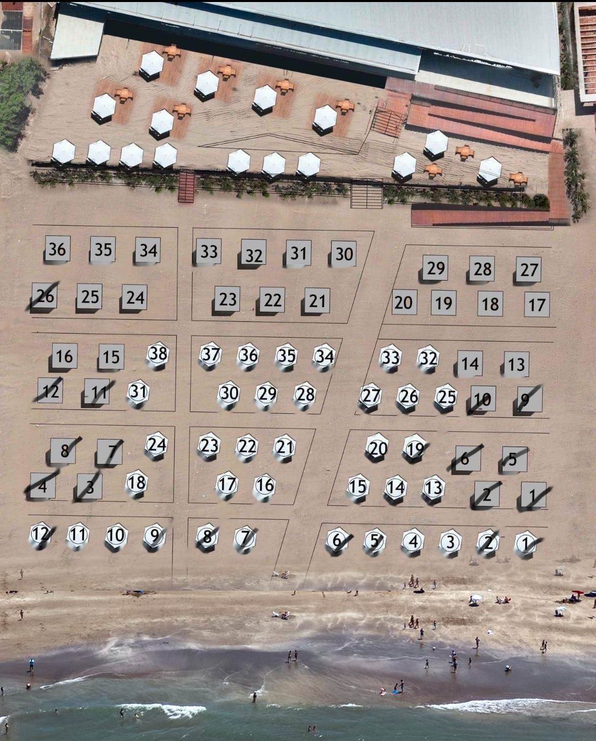 Plano aéreo del Balneario Neptuno